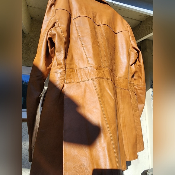 Vintage Pioneer Wear Leather Blazer - sz 38 - Picture 11 of 12